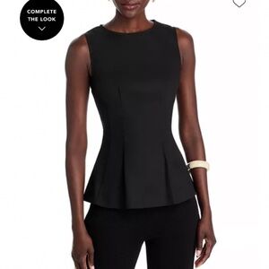 NWOT Aqua Peplum Hem Top - Bloomingdale’s Exclusive